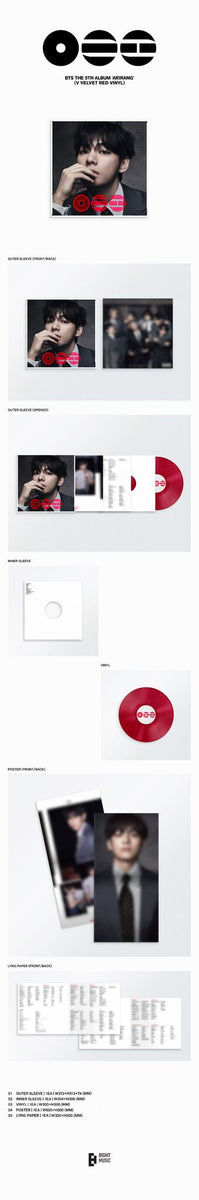 BTS 5th Album 'ARIRANG' (V - Velvet Red Vinyl) - BTS [Colour Vinyl