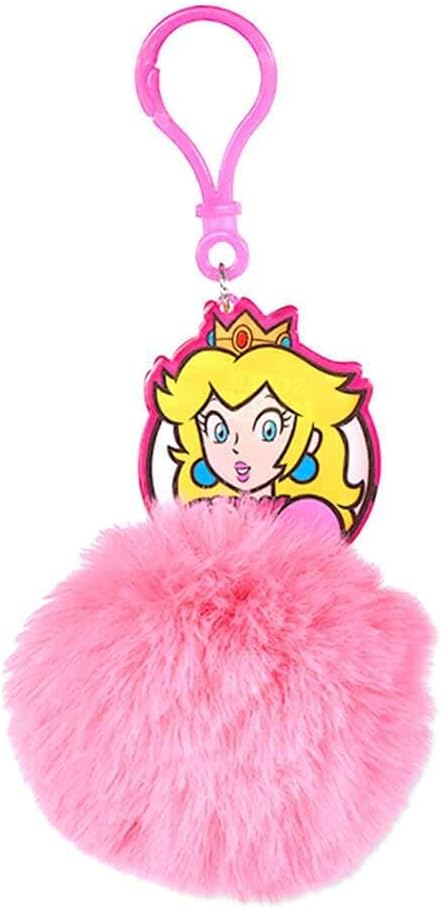 Golden Discs Posters & Merchandise Super Mario (Princess Peach) Pom [Keychain]