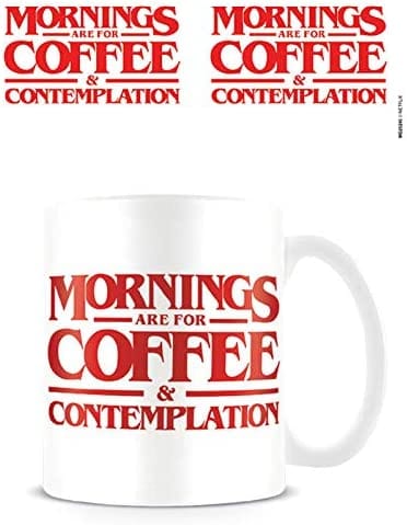 Golden Discs Mugs Stranger Things: Coffee and Contemplation Design in Presentation Box [Mug]