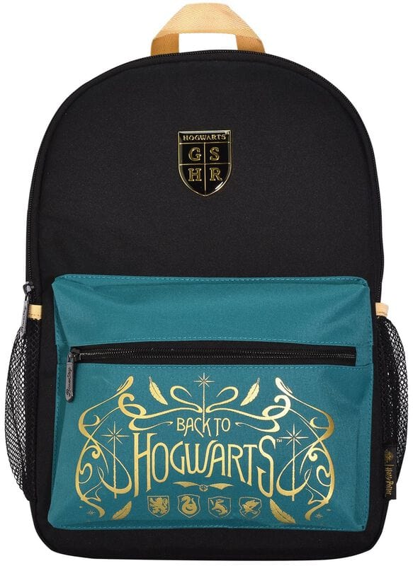 Golden Discs Posters & Merchandise Harry Potter Backpack (Black & Teal) [Bag]