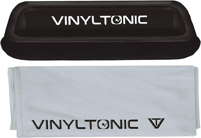 Golden Discs Tech & Turntables Vinyl Tonic Velvet Brush And Microfibre Cloth Cleaning Kit [Accessories]