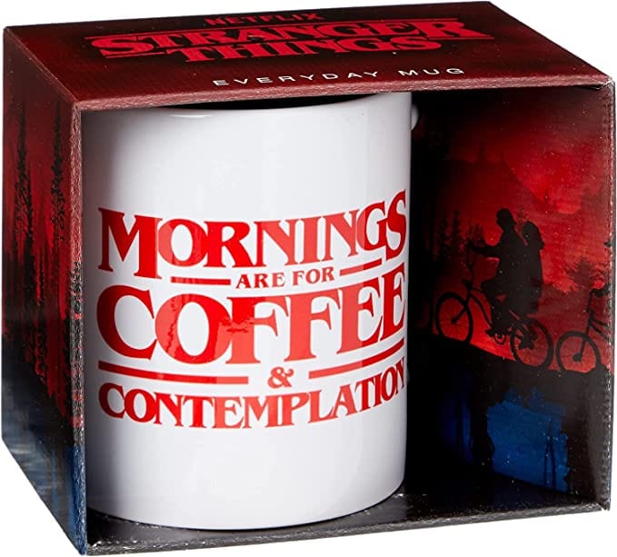 Golden Discs Mugs Stranger Things: Coffee and Contemplation Design in Presentation Box [Mug]