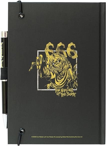 Golden Discs Posters & Merchandise Iron Maiden Premium A5 With Projector Pen [Notebook]