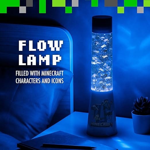 Golden Discs Posters & Merchandise Minecraft Glitter Lava, Flow Mood Lighting [Lamp]