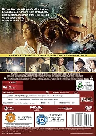 Golden Discs DVD Indiana Jones and the Dial of Destiny - James Mangold [DVD]
