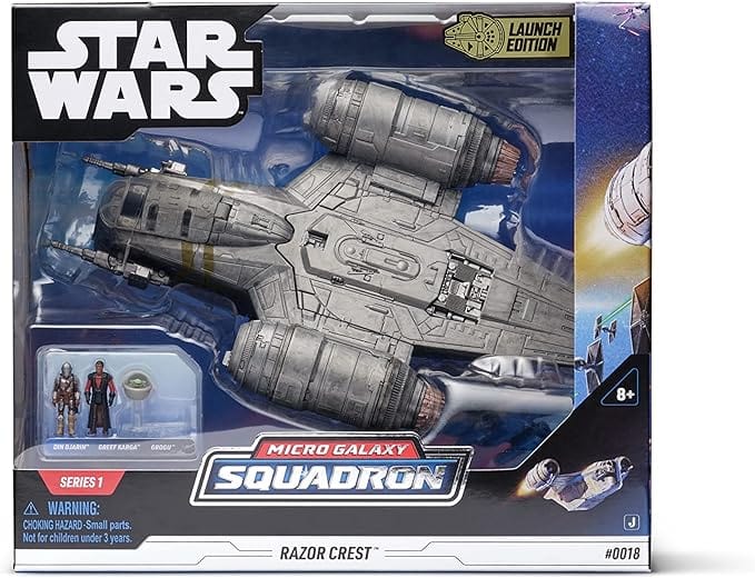 Golden Discs Toys Star Wars: Micro Galaxy Squadron Replica Ship: The Razor Crest [Toys]