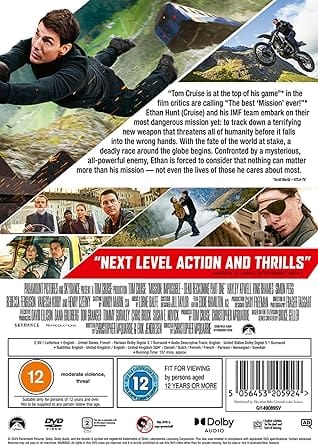 Golden Discs DVD Mission: Impossible - Dead Reckoning Part One - Christopher McQuarrie [DVD]