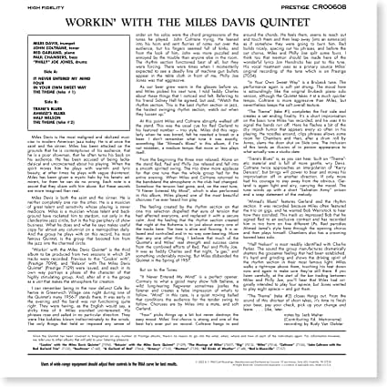 Golden Discs VINYL Workin' With the Miles Davis Quintet - Miles Davis [VINYL]