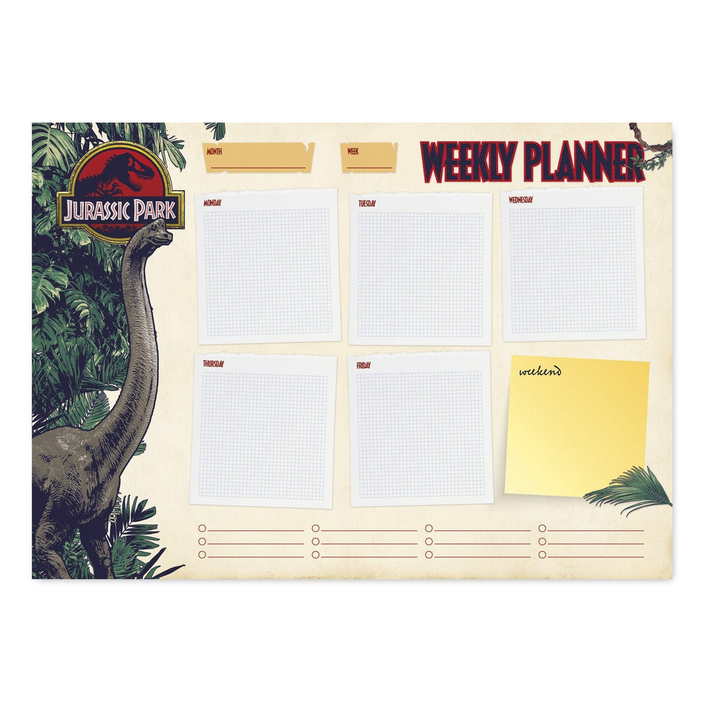 Golden Discs Posters & Merchandise JURASSIC PARK A4 WEEKLY PLANNER [Stationery]
