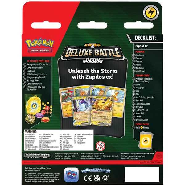 Golden Discs Toys Pokémon TCG: Deluxe Battle Deck - Ninetales and Zapdos [Trading Cards]