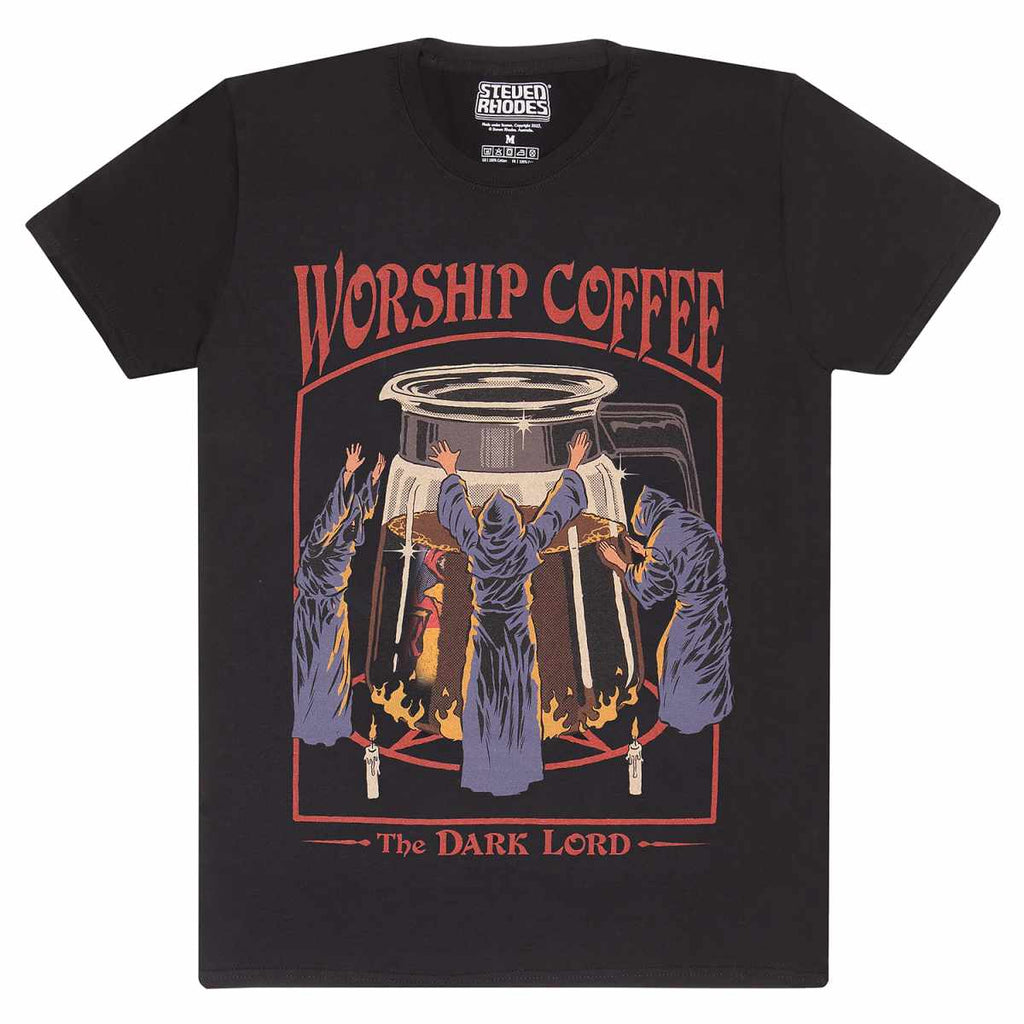 Golden Discs T-Shirts Steven Rhodes: Worship Coffee - XL [T-Shirts]