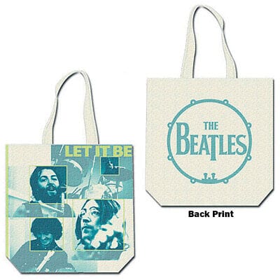 Golden Discs Posters & Merchandise The Beatles Cotton Tote Bag: Let it be (with zip top) [Bag]