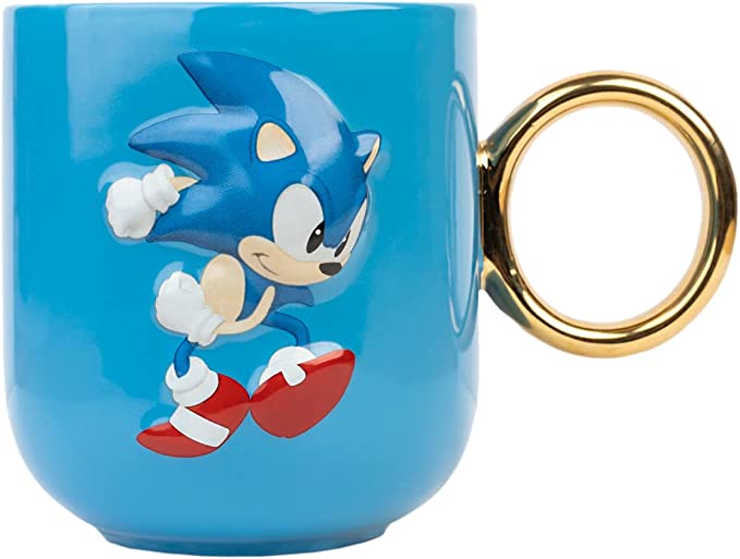 Golden Discs Mugs Sonic The Hedgehog 3D Ceramic [Mug]