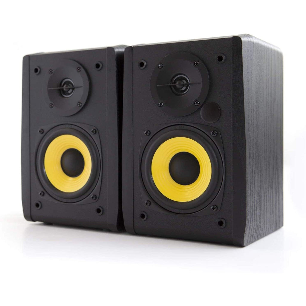 Golden Discs Tech & Turntables Edifier R1010BT - 4" Bluetooth Wireless Creative Reference Multimedia Monitors - Studio Monitor Speaker (Pair) 24 Watts RMS - Black [Tech & Turntables]