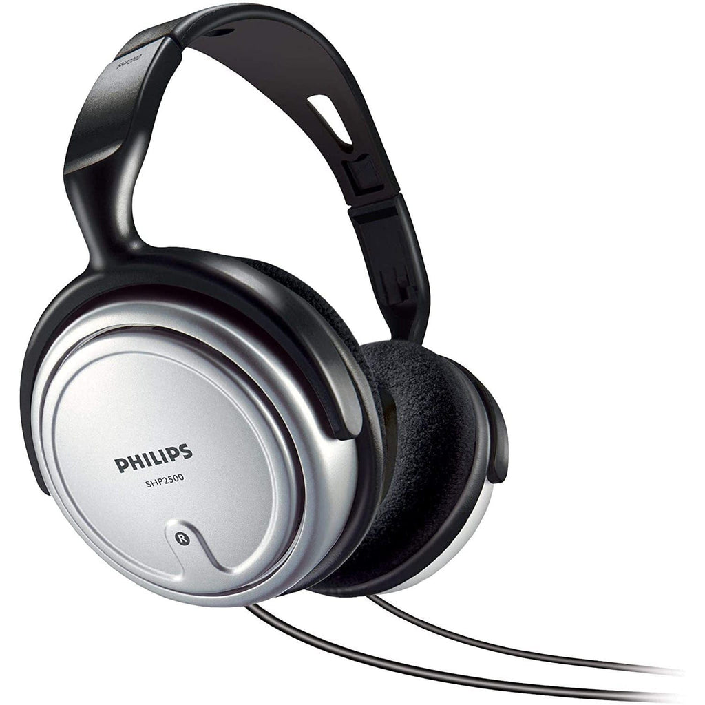 Golden Discs Accessories Philips SHP2500/10 Over-Ear Indoor Corded Headphone for Music/PC/TV - Grey [Accessories]