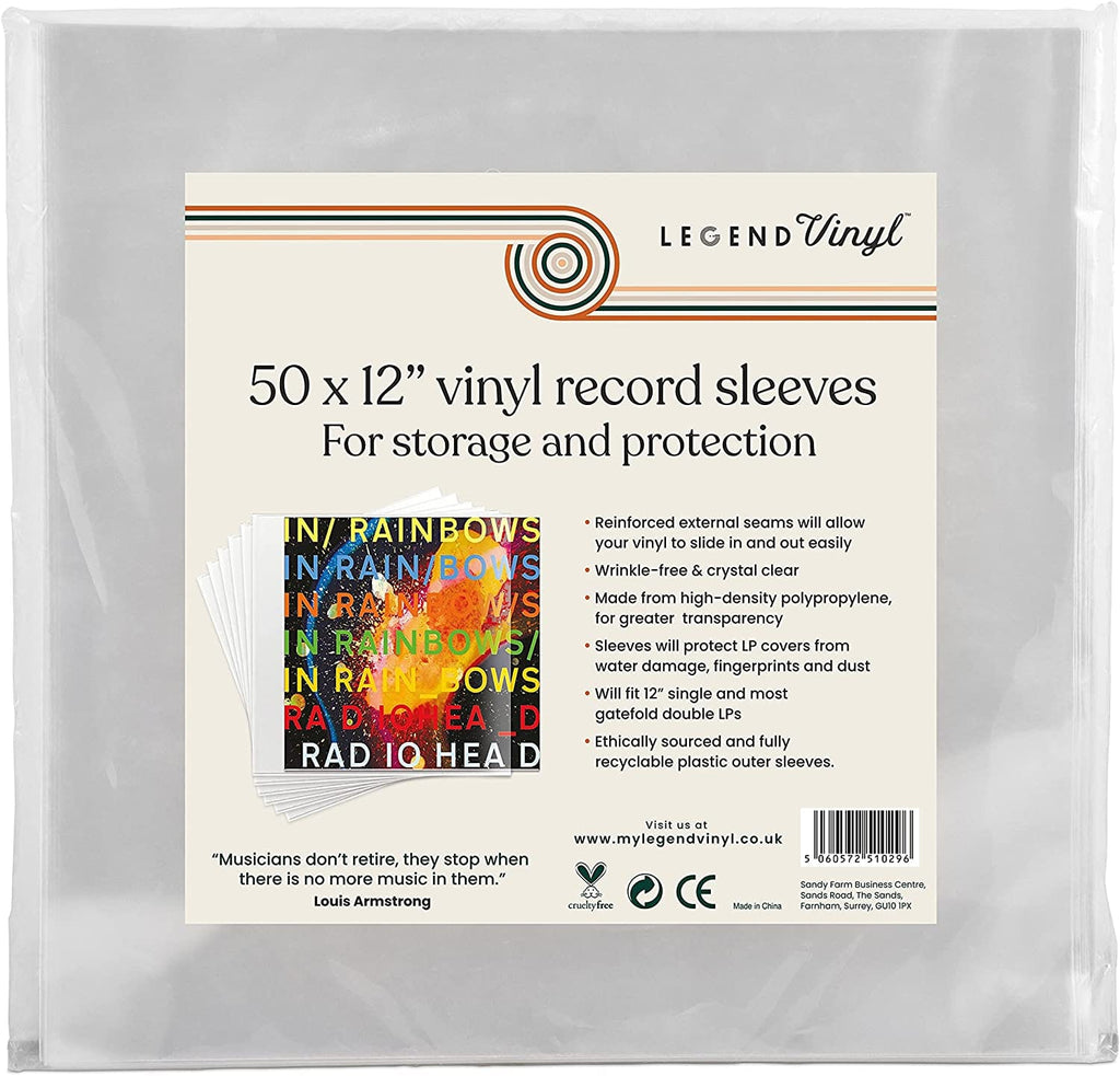 Golden Discs Accessories Legend Vinyl 50 X 12” Vinyl Record Sleeves [Accessories]