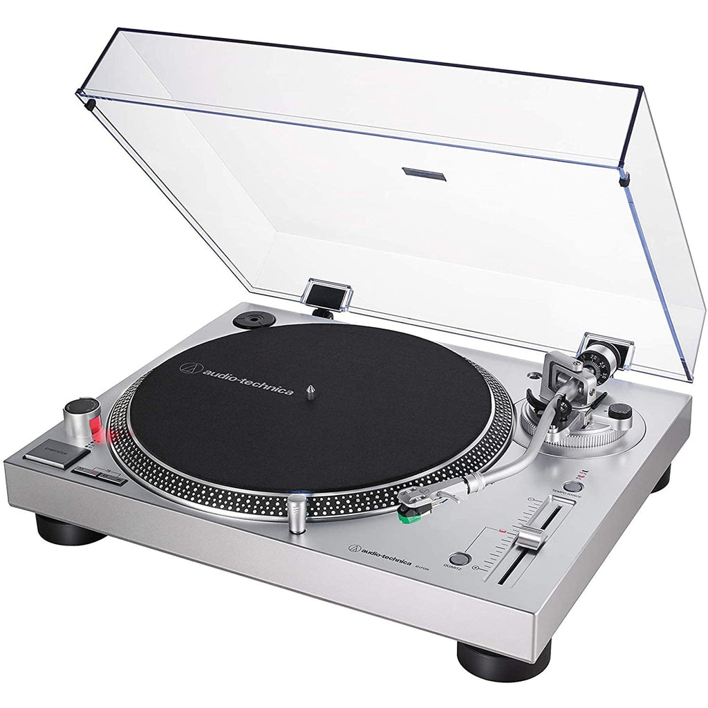 Golden Discs Tech & Turntables Audio-Technica AT-LP120XUSB Direct Drive Turntable (Silver) [Tech & Turntables]
