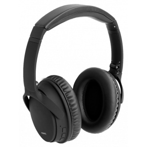 Golden Discs Accessories STREETZ HL-BT404 - Bluetooth Noise-Cancelling Headphones, Microphone, Control Buttons, Black [Accessories]