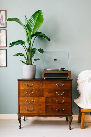LENCO LS-430BN - Record Player with 4 built-in speakers - Brown [Tech & Turntables]