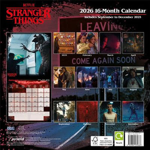 Stranger Things 2026 16-Month Calendar [Calendar]