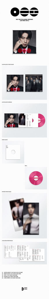 BTS 5th Album 'ARIRANG' (Jin - Pink Vinyl) - BTS [Colour Vinyl