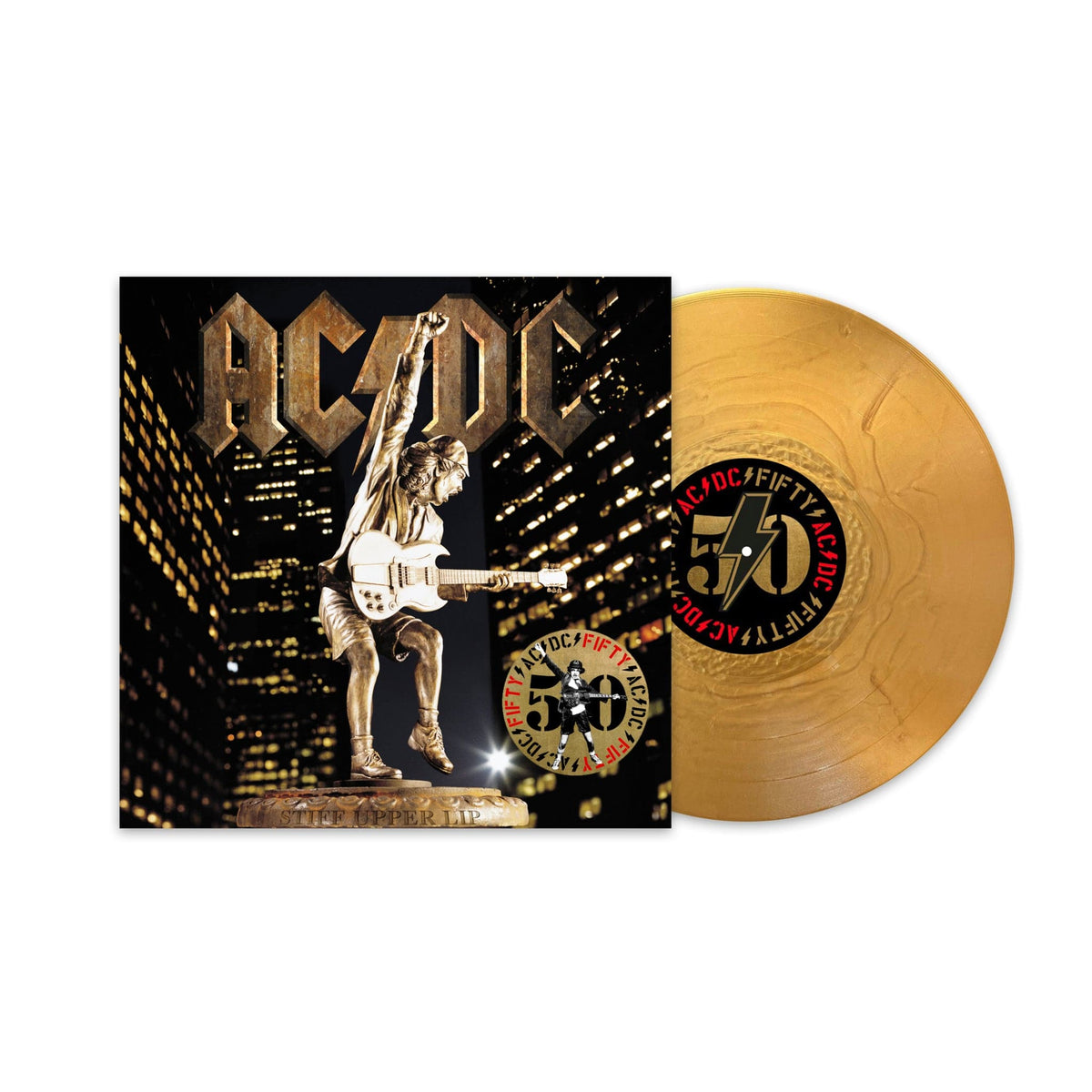Stiff Upper Lip (50th Anniversary Gold Edition) - AC/DC [Colour Vinyl ...