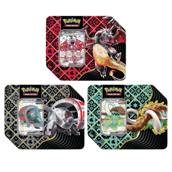 Golden Discs Toys Pokemon TCG: Scarlet & Violet 4.5 Paldean Fates 5-Booster Tin [Toys]