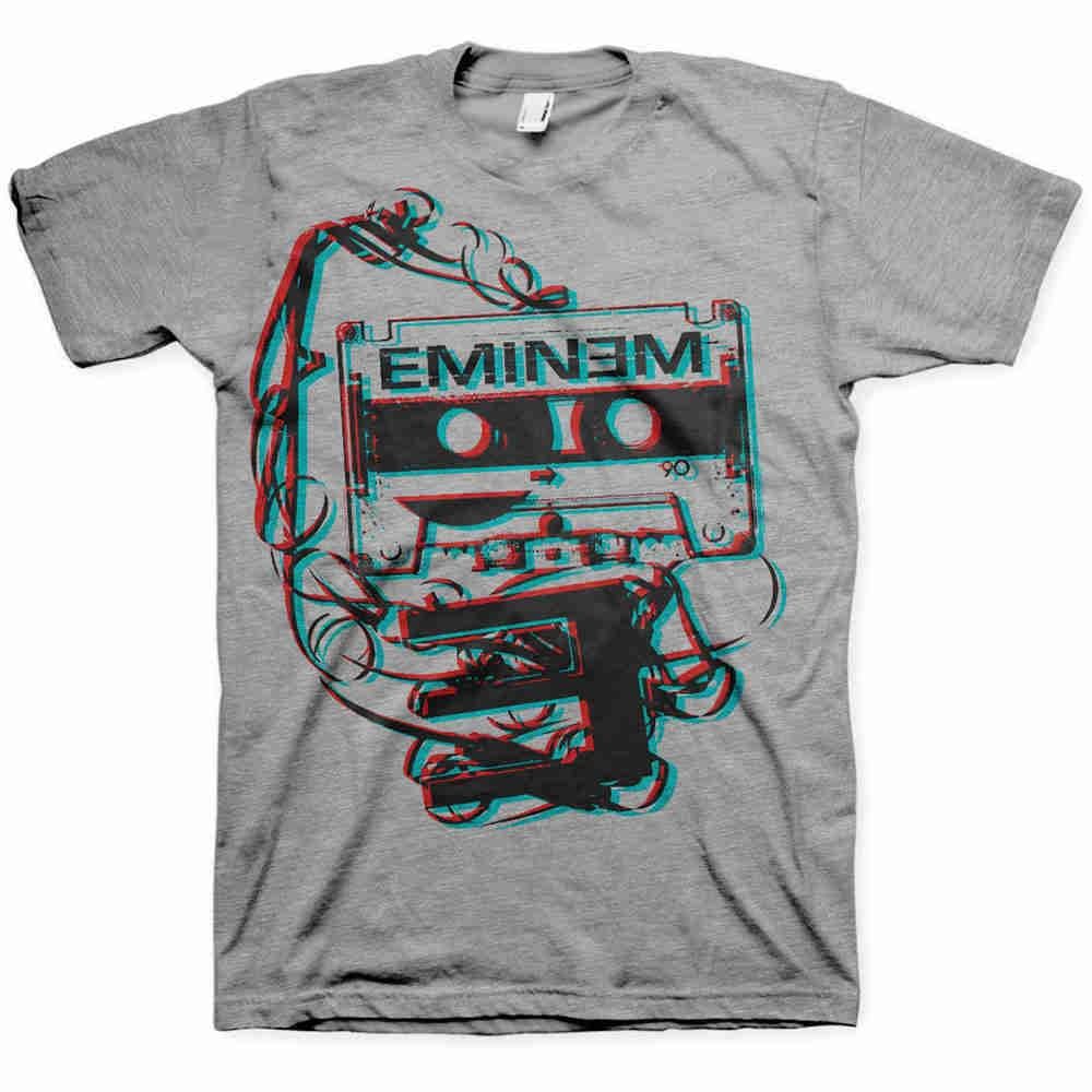 Golden Discs T-Shirts Eminem Tape, Grey - 2XL [T-Shirts]