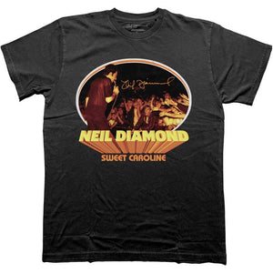 Neil Diamond: Sweet Caroline Oval - Black - Small [T-Shirts]