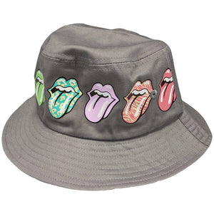 Golden Discs Posters & Merchandise The Rolling Stones Unisex Bucket Hat: Multi-Tongue Pattern S/M [Hat]