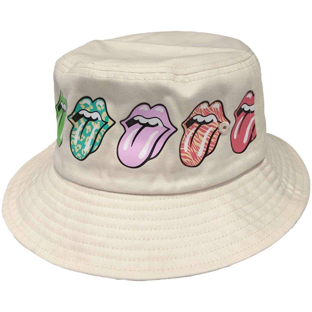 Golden Discs Posters & Merchandise The Rolling Stones Unisex Bucket Hat: Multi-Tongue Pattern S/M [Hat]