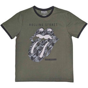 The Rolling Stones: Black & White Tongue - XL [T-Shirts]