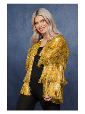 Golden Discs Posters & Merchandise Gold Tinsel Festival Jacket - S/M [Posters & Merchandise]
