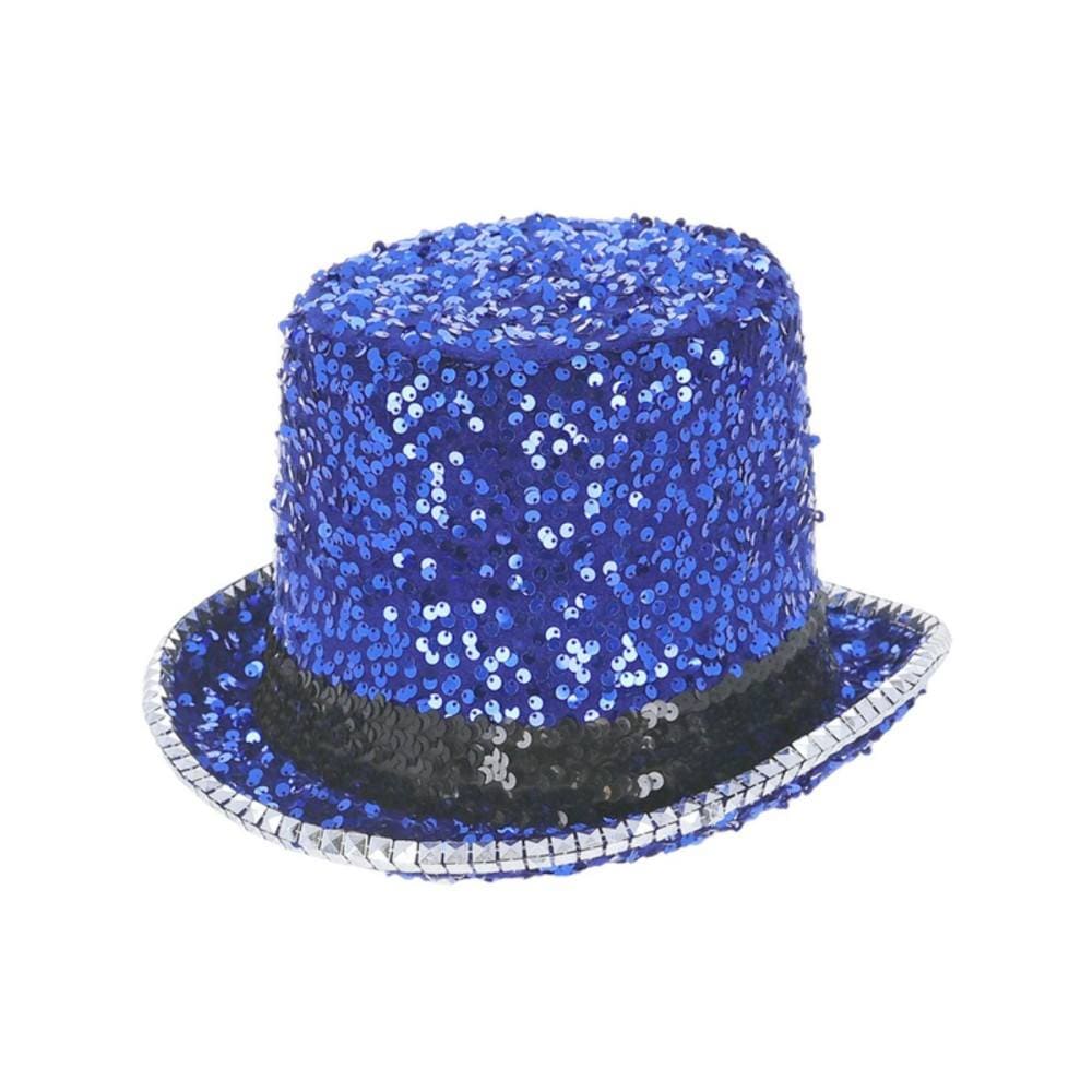 Golden Discs Posters & Merchandise Felt & Sequin Top Hat Costume Hat - Blue [Hat]