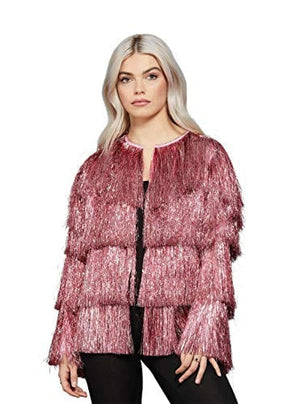 Golden Discs Posters & Merchandise Pink Tinsel Festival Jacket - L/XL [Posters & Merchandise]