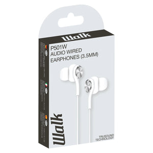 Walk Audio P502W White USB-C Earphones W/Mic [Accessories]