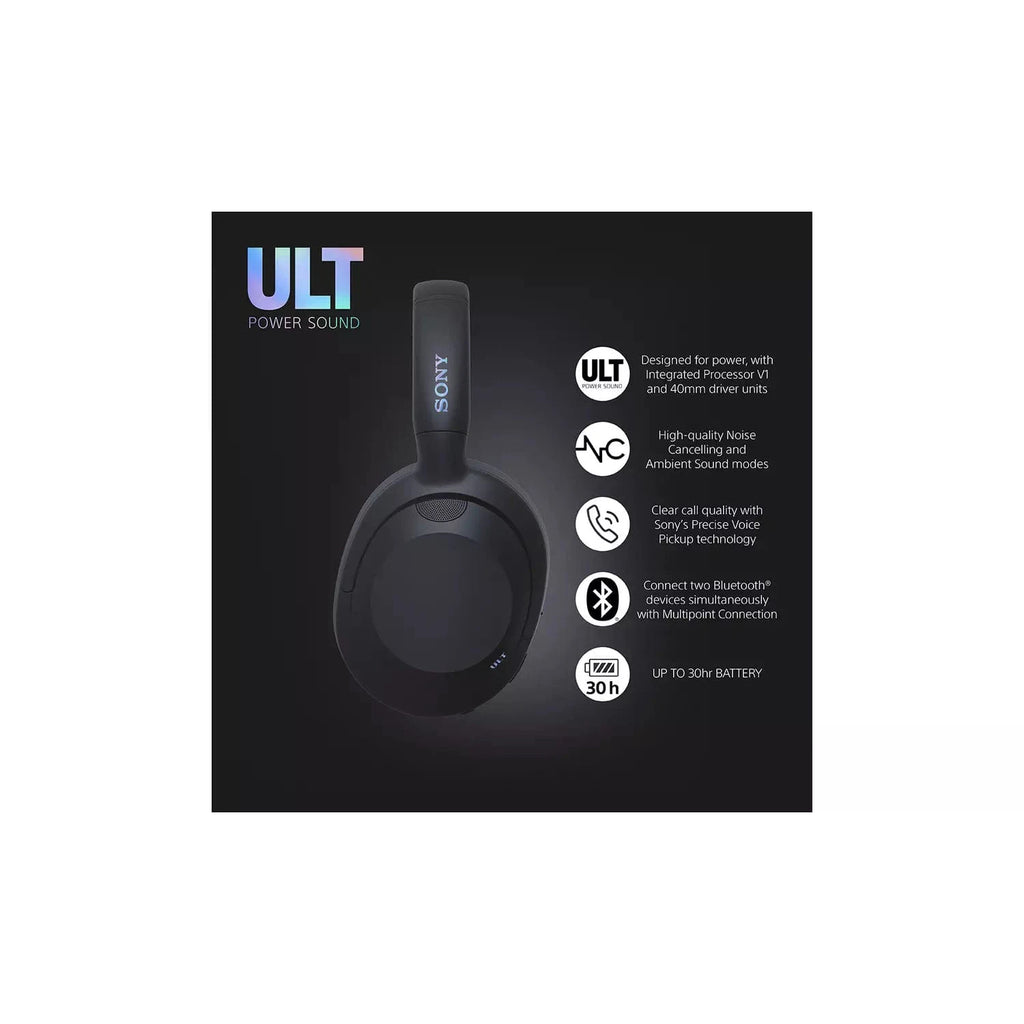 Golden Discs Accessories Sony ULT Wear Over-Ear Wireless NC Headphones - Black [Accessories]