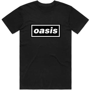 Oasis Unisex Decca Logo - Black - XL [T-Shirts]