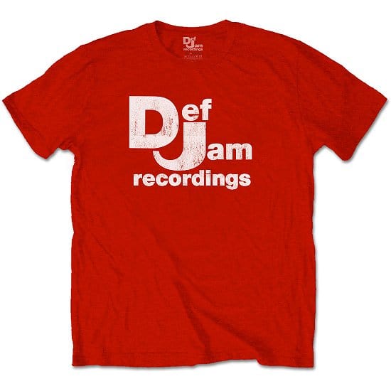 Golden Discs T-Shirts Def Jam Recordings Unisex, Red - Small [T-Shirts]