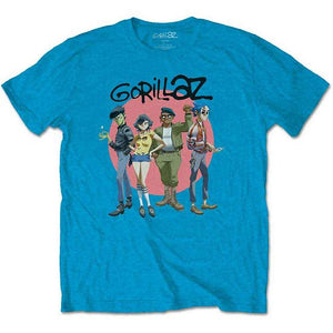 Gorillaz: Group Circle Rise - XL [T-Shirts]