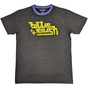 Billie Eilish Neon Green Logo Ringer - Small [T-Shirts]