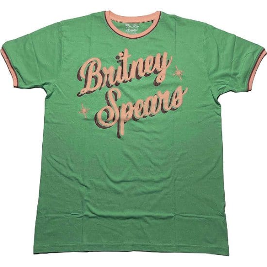 Golden Discs T-Shirts Britney Spears: Retro Text - Large [T-Shirts]
