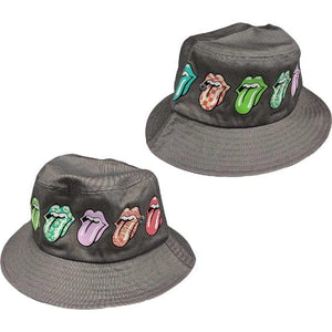 Golden Discs Posters & Merchandise The Rolling Stones Unisex Bucket Hat: Multi-Tongue Pattern S/M [Hat]