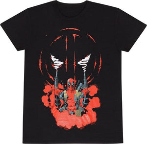 Golden Discs T-Shirts Marvel Comics Deadpool Smoking - Small [T-Shirts]