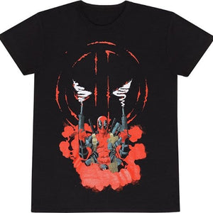 Golden Discs T-Shirts Marvel Comics Deadpool Smoking - 2XL [T-Shirts]