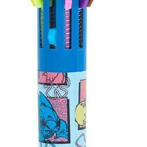 Golden Discs Posters & Merchandise Disney 10 In 1 Ballpoint Pen With 3D Stitch Topper [Stationery]