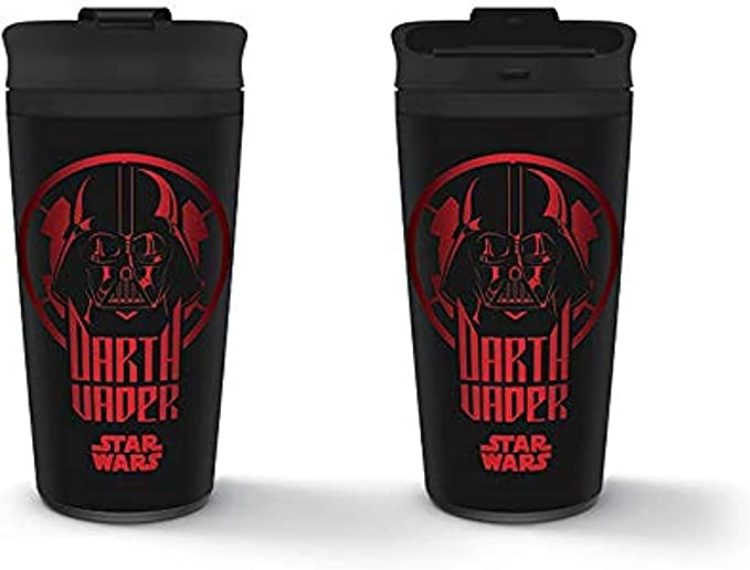 Golden Discs Mugs Star Wars Metal Travel Mug (Darth Vader Imperial Army Design) 16oz [Travel Mug]