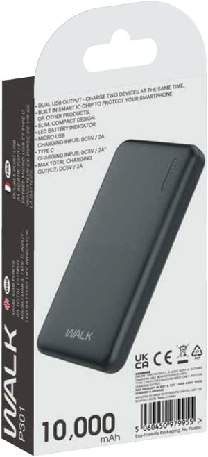Golden Discs Accessories Walk Power Bank 10,000mAh Dual USB Portable Charger [Accessories]