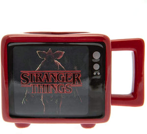 Golden Discs Mugs Stranger Things 3-D Shaped Heat Changing Mug in Retro TV Design [Mug]