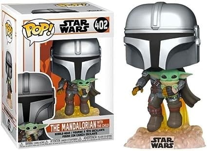 Golden Discs Posters & Merchandise Funko POP! Star Wars: the Mandalorian - Mando Flying With Jet Pack [Toys]